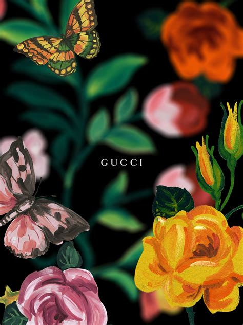 gucci flower background hd|Gucci flower wallpaper.